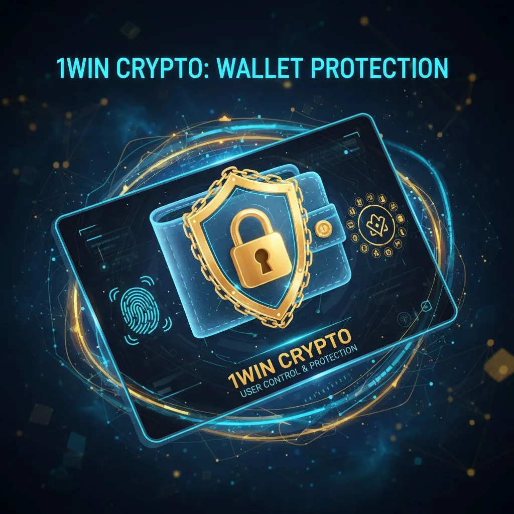 Digital wallet security for 1win Crypto funds.